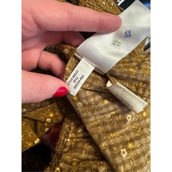 NWOT Madewell Rosalie Tie-Strap Top in Daisy Stitch Peplum Size XXL - Picture 17 of 17